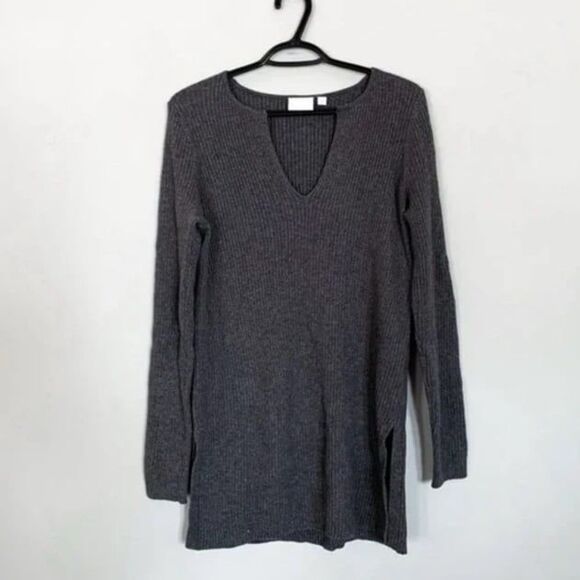 Anthropologie Ett:twa Amrita charcoal grey gray sweater - Picture 2 of 9